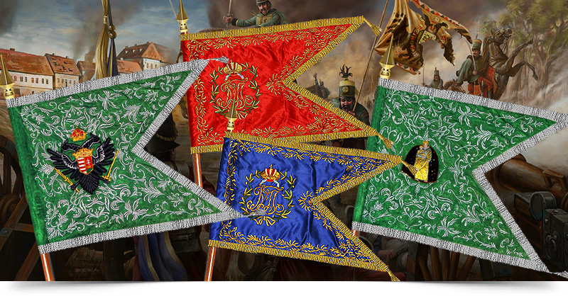 huszár zászlók